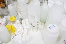 Pharmaceutical laboratory with research chemicals